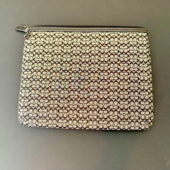 Coach Handbags - Coach Signature Black Padded Tablet Case
